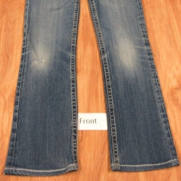 MISS ME Irene Boot Cut Embellished Jeans Womens Sz 28 (29) Wide Leg Flared Denim - Picture 7 of 16